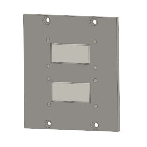 3DW Racksystem - 2x 4 Digit Display Module