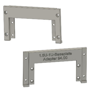 1.5U Adapter für 1U Basisplatten